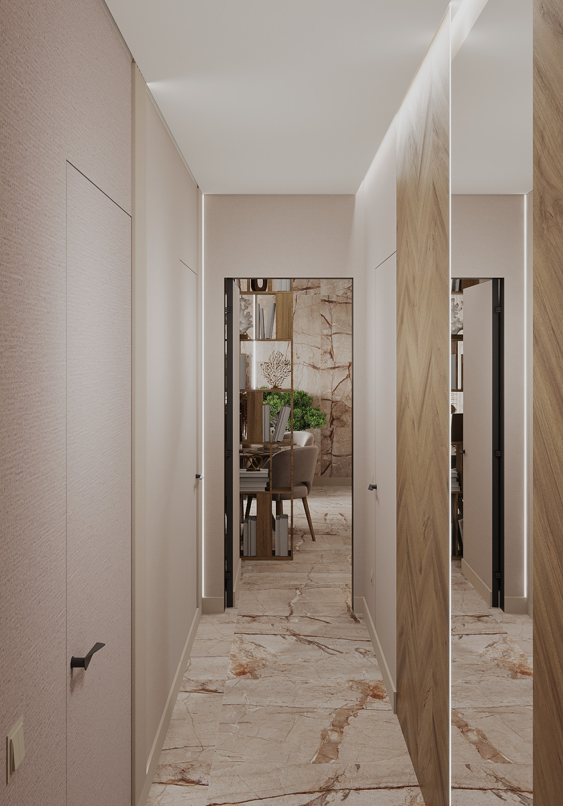 Интерьер 4-ёх комнатной квартиры_ "EHTNO TERRA_COTTA"