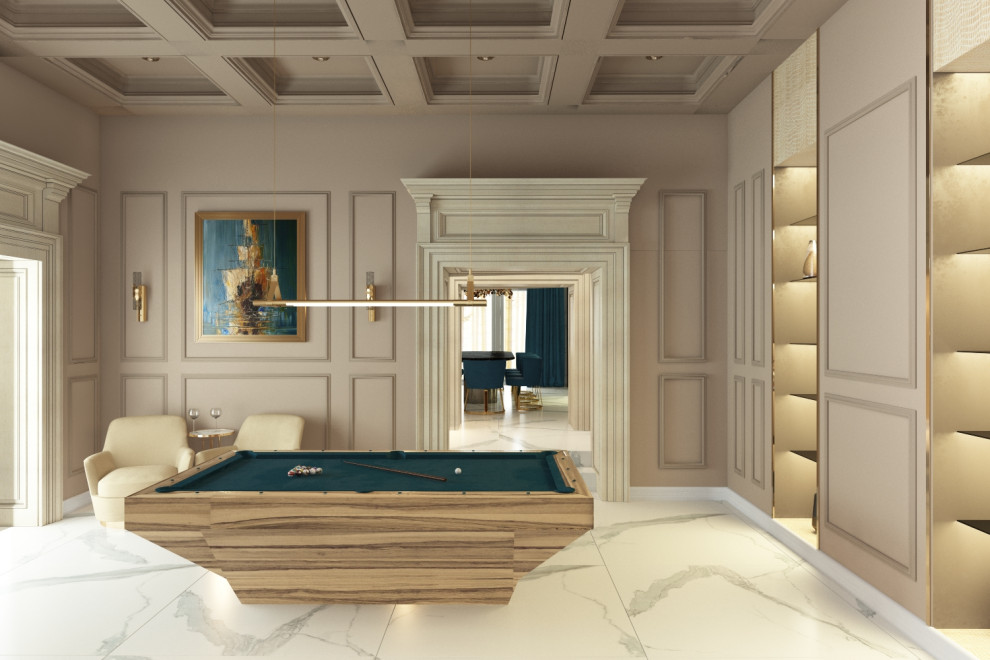 Villa sul mare con la vista Vesuvio