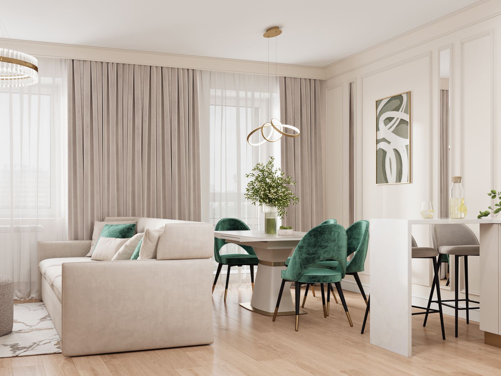 2- комнатная для девушки