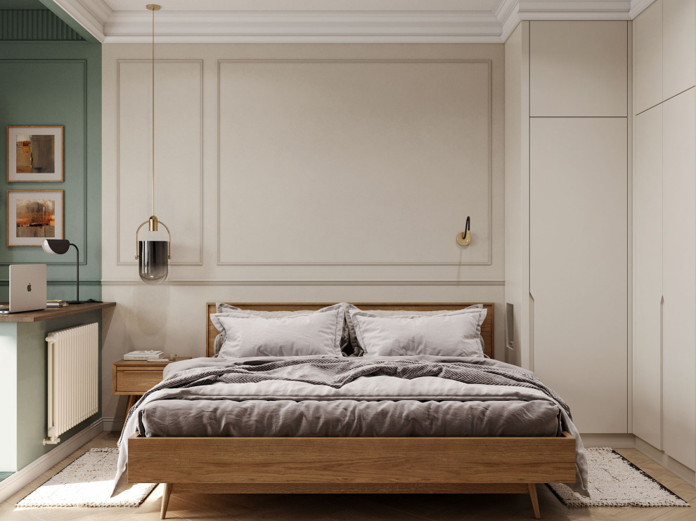 Обложка проекта: Спальня с яркими акцентами в ЖК Соло