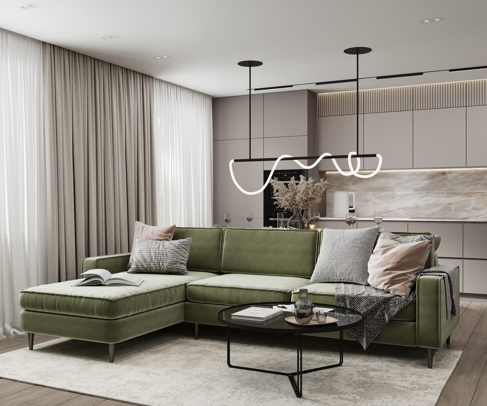 Дизайн интерьер квартиры в светлых тонах