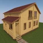 Проекты деревянных домов из ТермоБруса