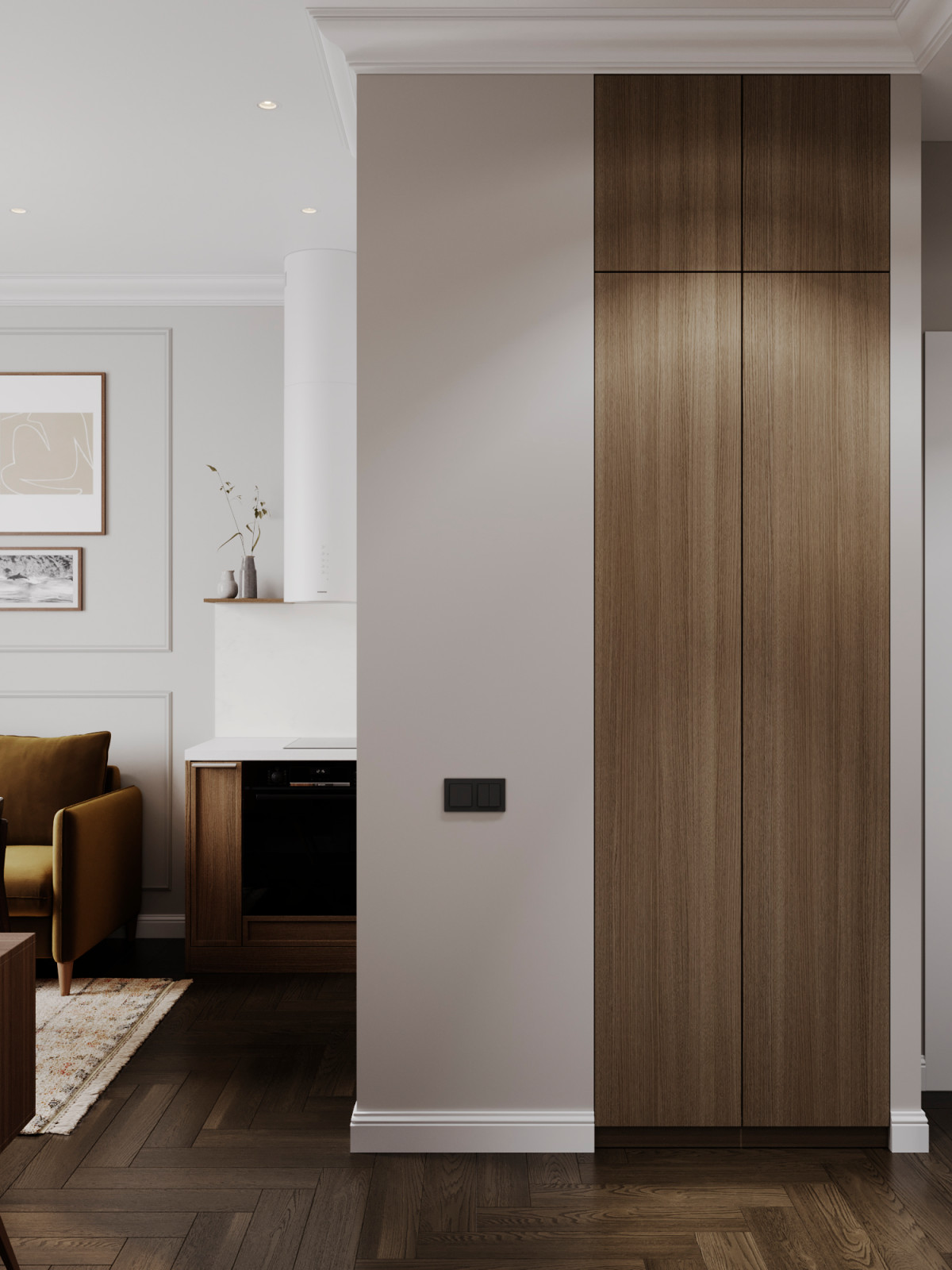 Уютный интерьер в ЖК Западный Порт