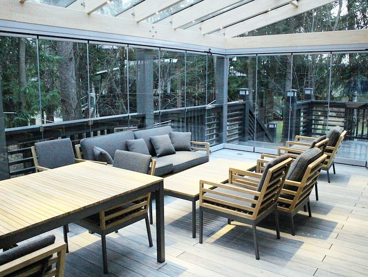 Терраса из бруса