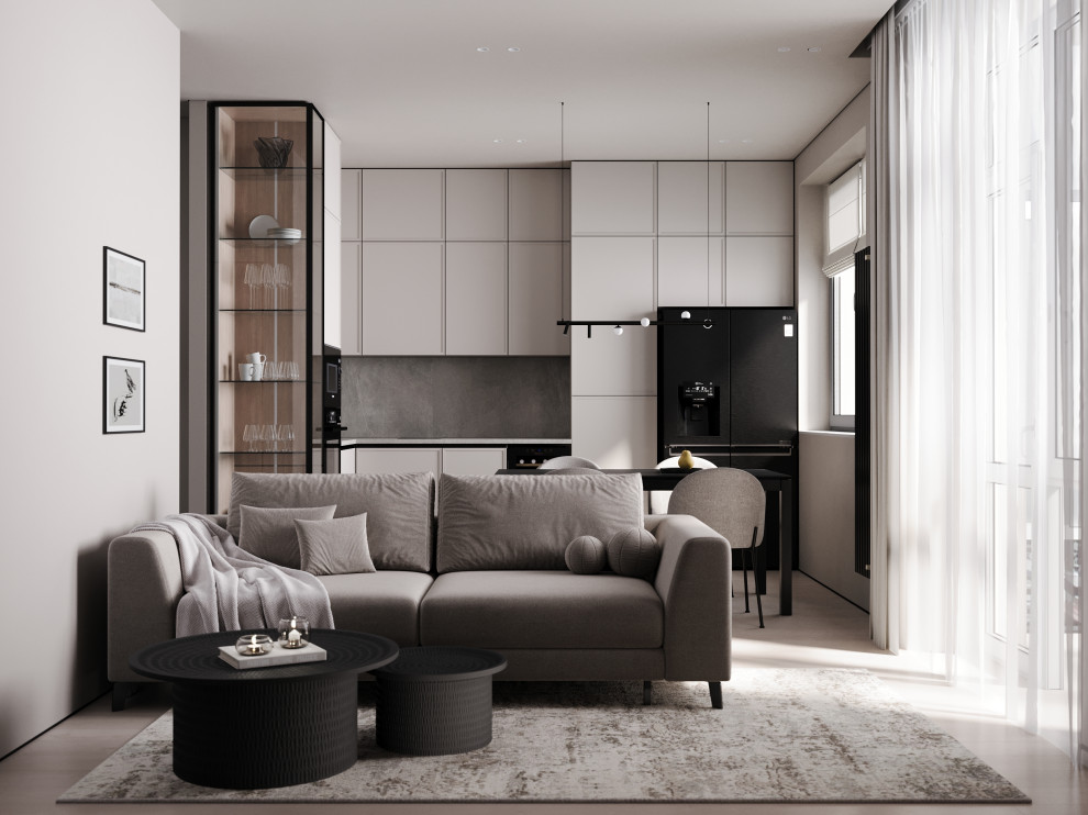 ЖК ID-Kudrovo, лаконичный интерьер в концепции минимализм