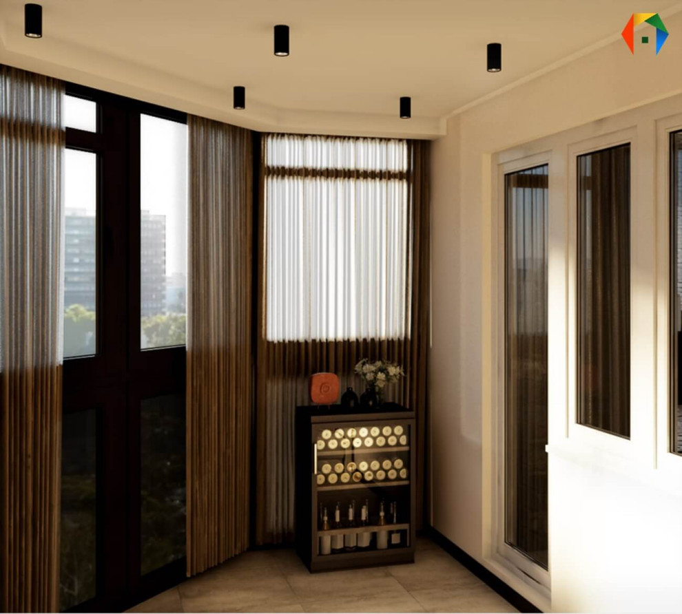 Сколковская. Дизайн-проект 3-комнатной квартиры, с коллажами и визуализацией в О