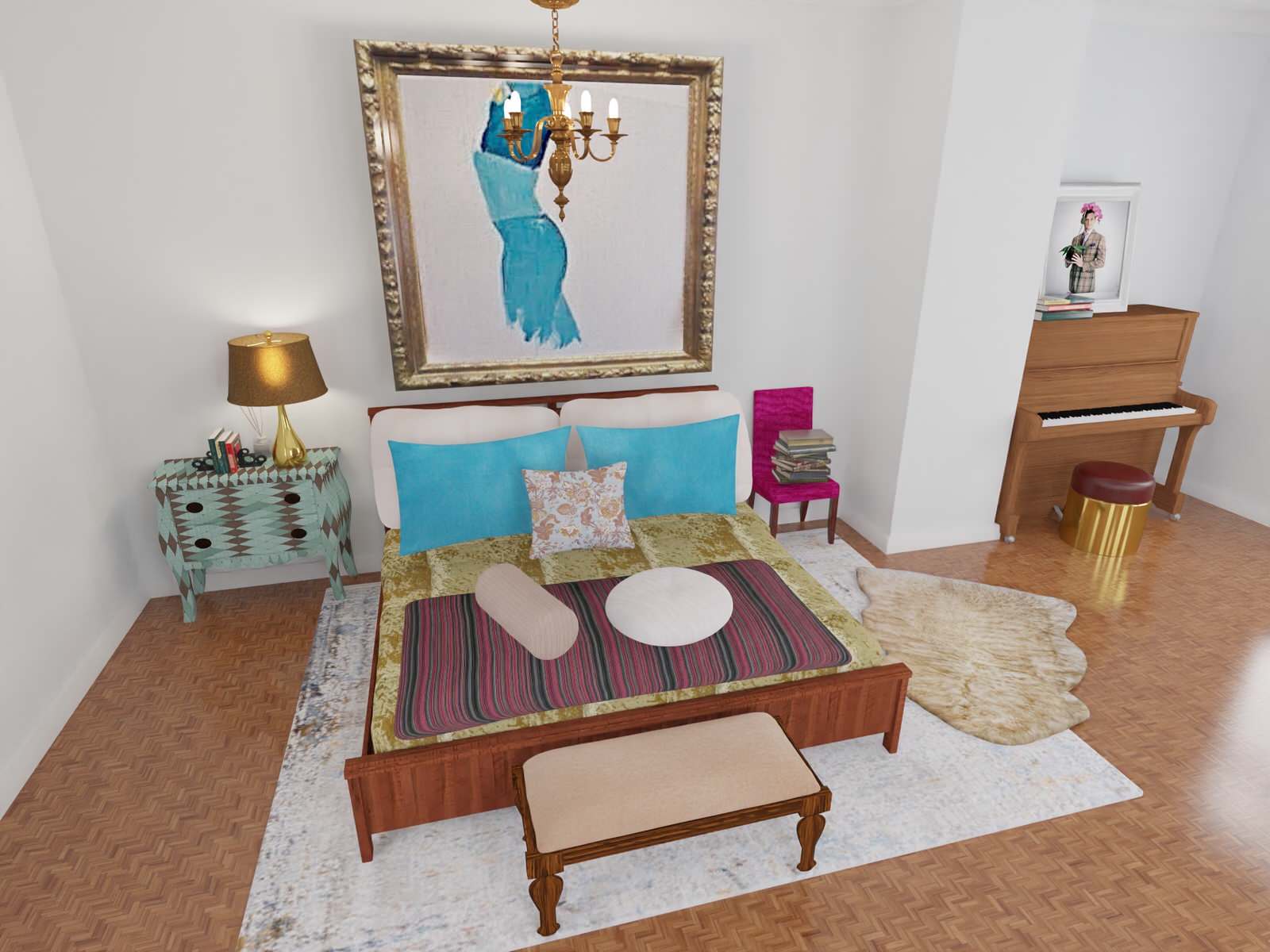 Обложка проекта: Спальня во французском стиле