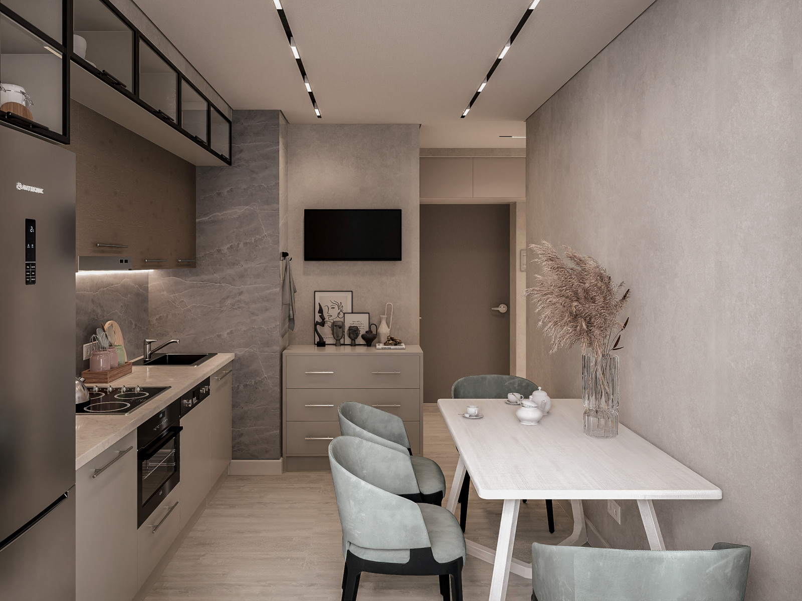 Дизайн-проект двухкомнатной квартиры 57 м2