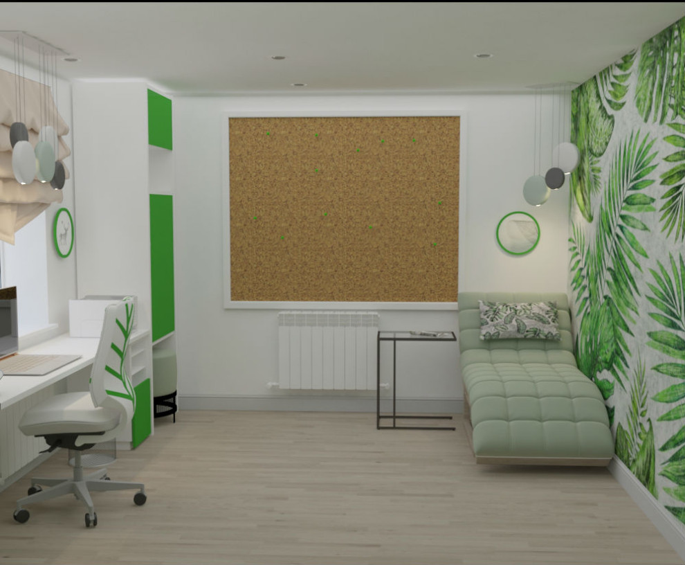 Дизайн-проект  2-го этажа дома в  ДНТ Зеленая поляна