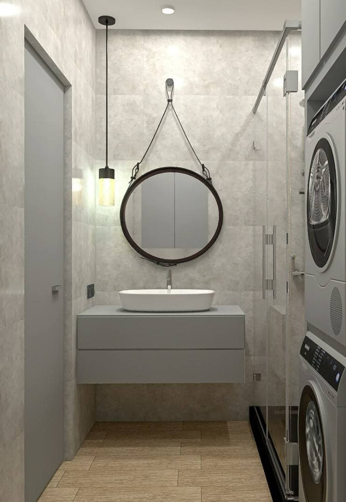 Светлая однокомнатная квартира с элементами лофт