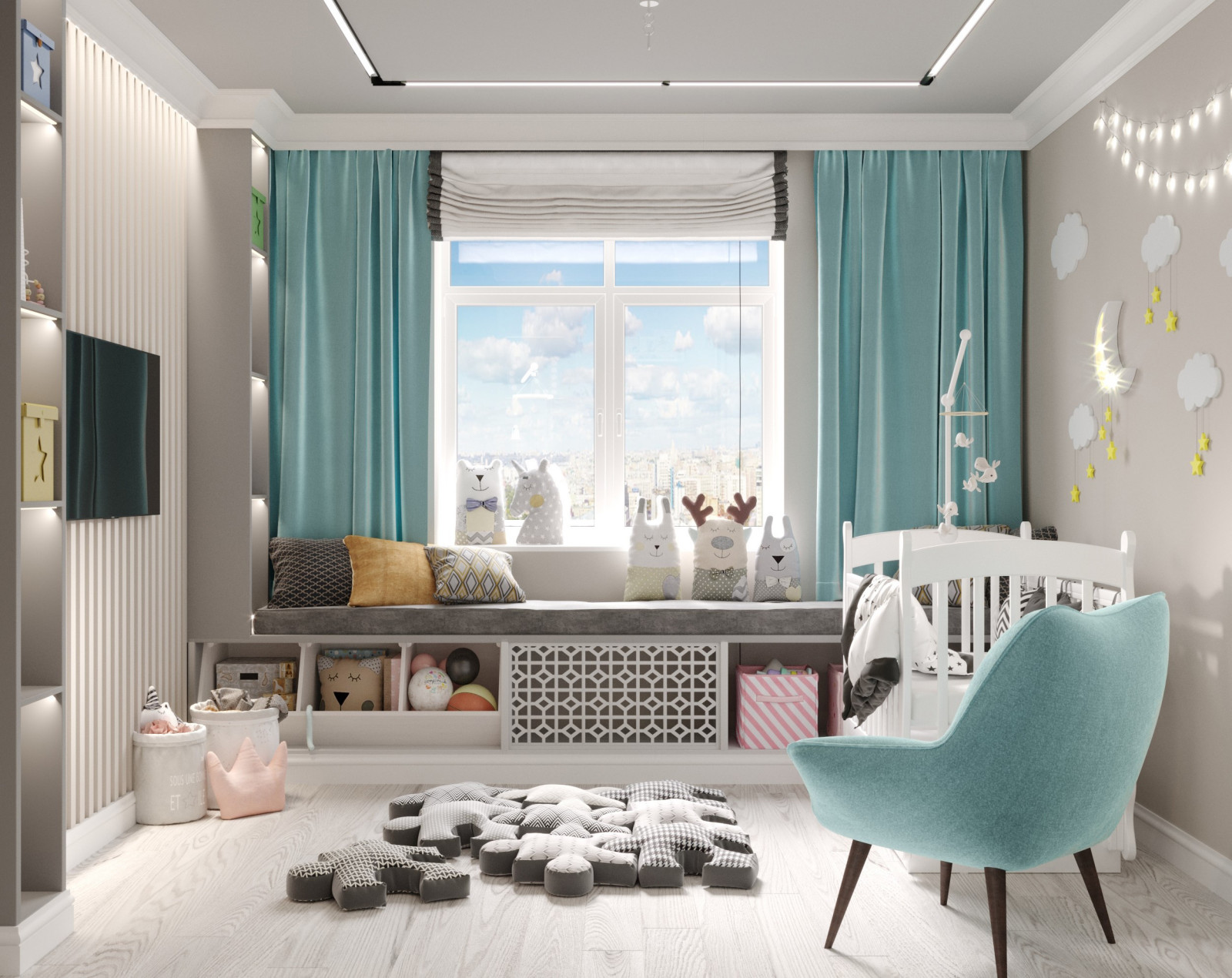 Обложка проекта: Детская комната г. Ярославль ЖК ЯРСИТИ