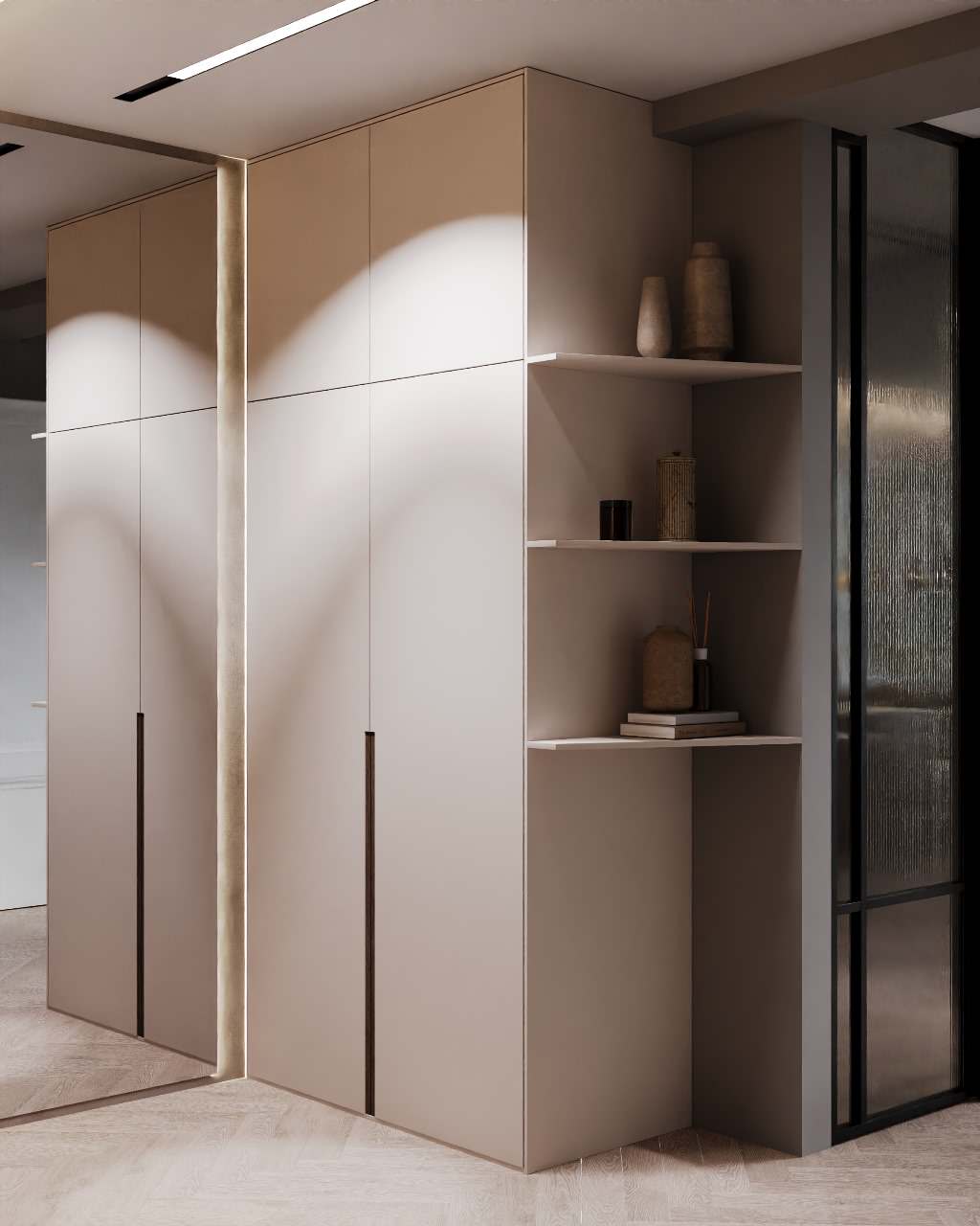 Квартира в современном стиле с природным уклоном