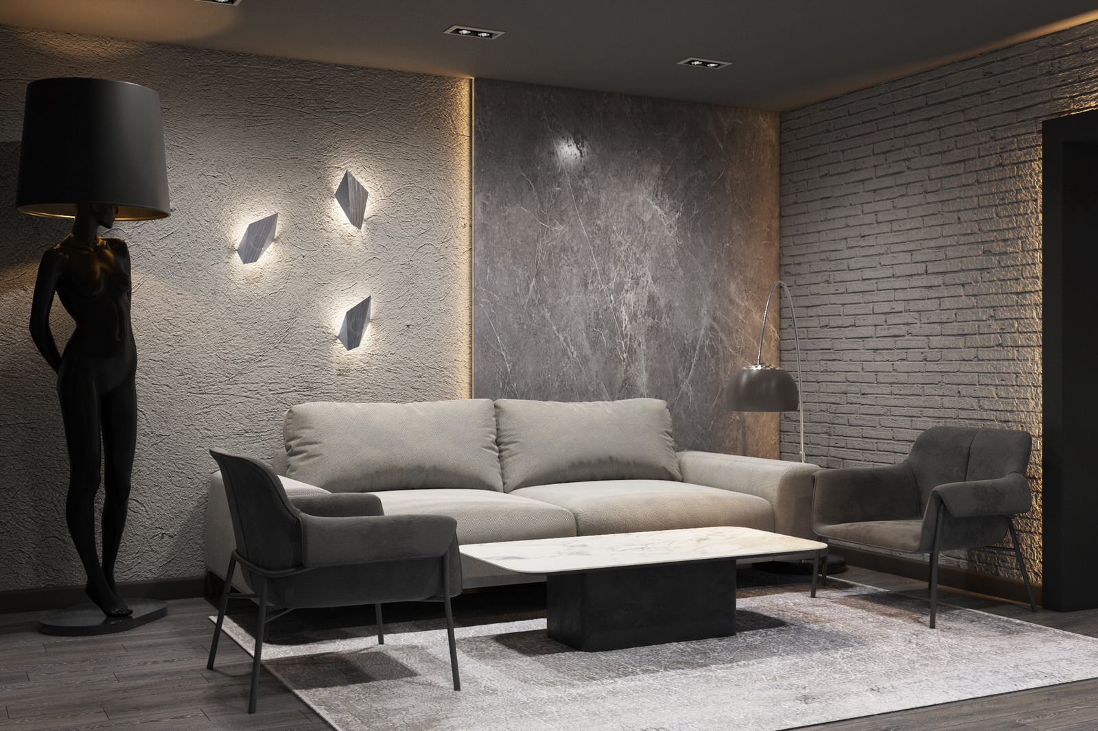 Дизайн проект подвального помещения 127м²