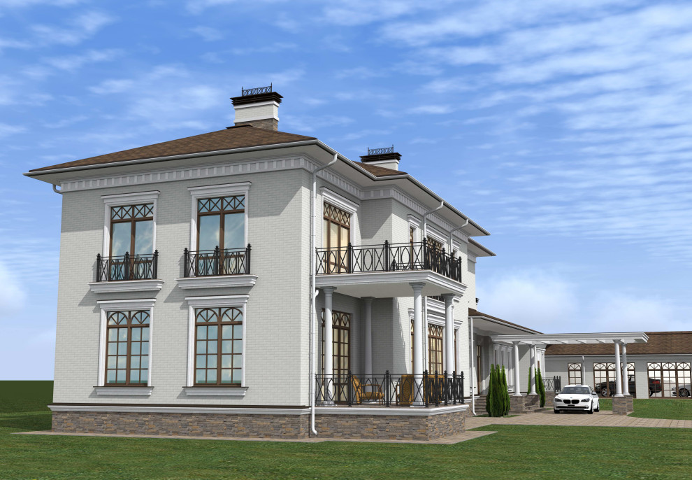 Проект и реализация дома в классическом стиле