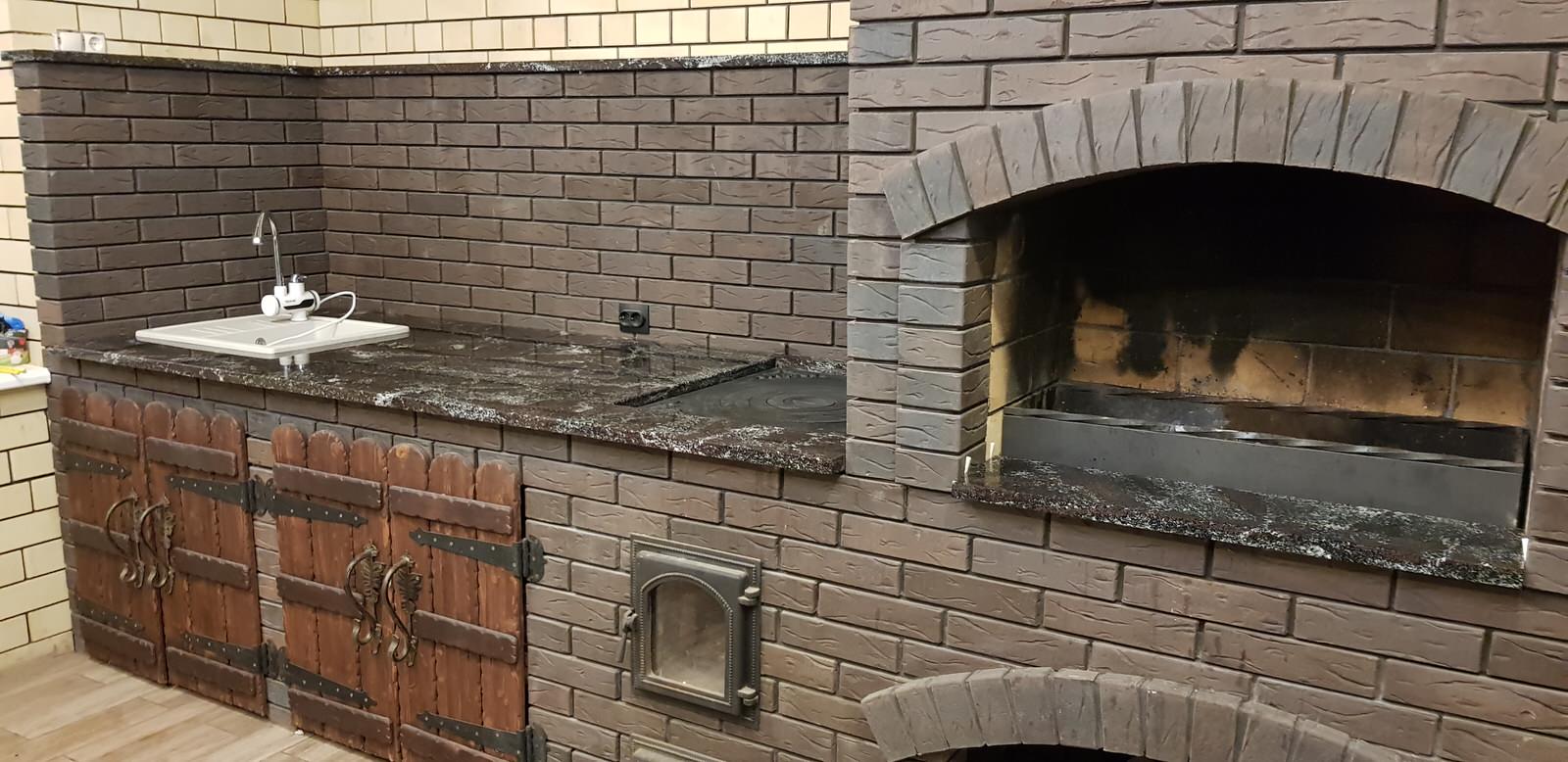 Обложка проекта: Столешница-барбекю из гранита т.30мм