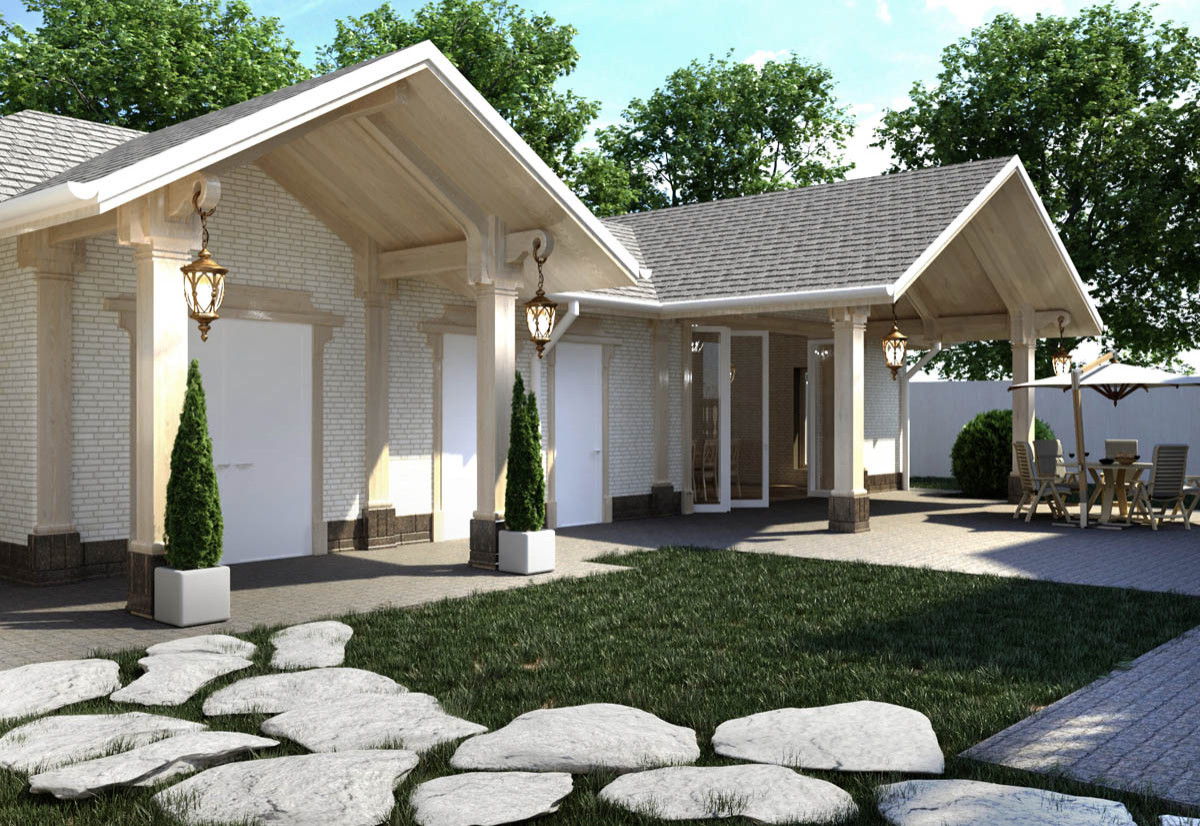 Зона отдыха в классическом стиле