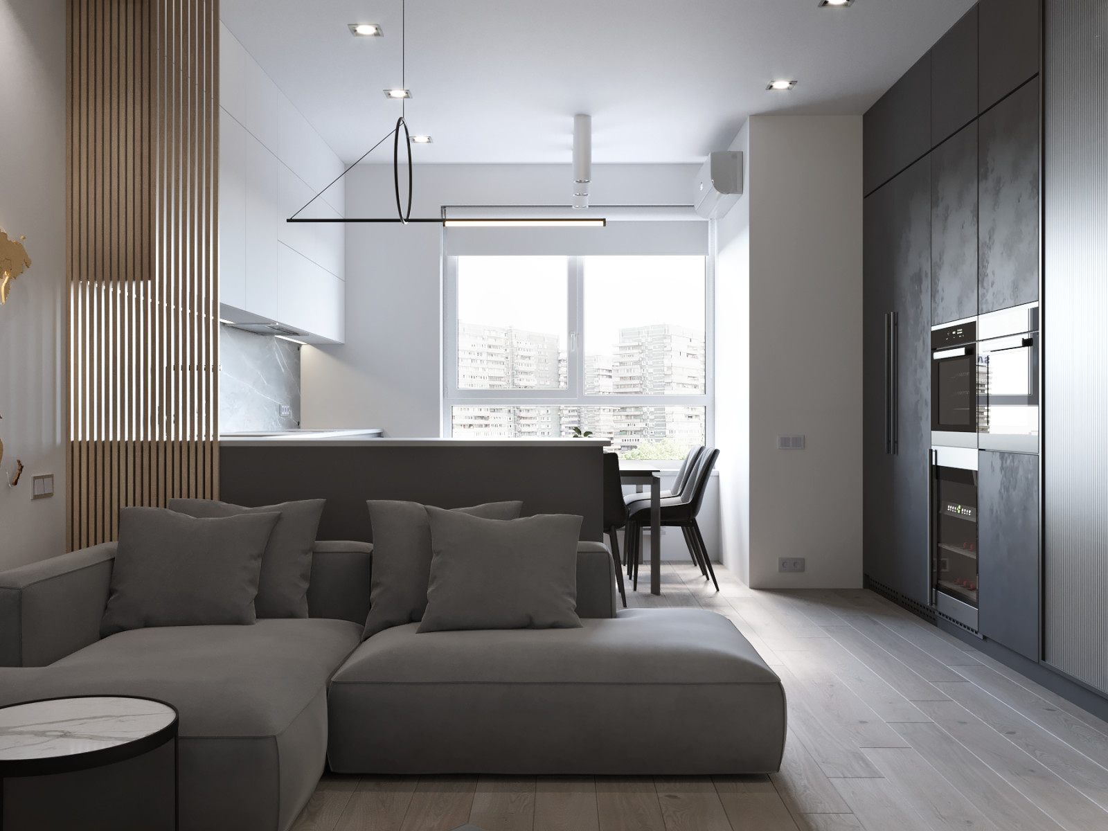 Проект квартиры в Москве 100 м.кв