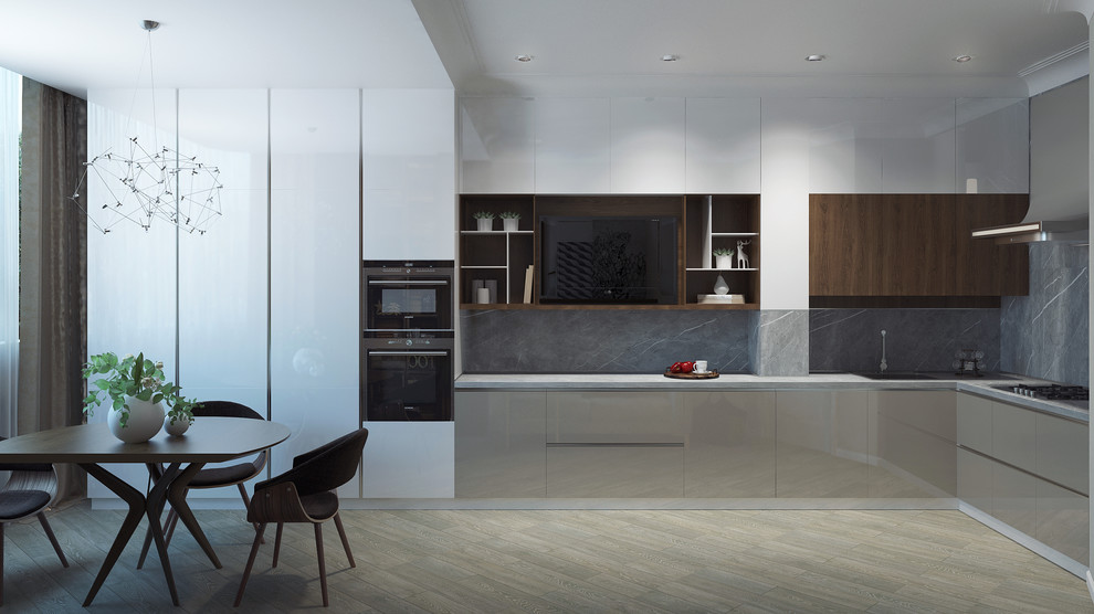 Обложка проекта: Кухня-столовая 20,7 м2 Ставрополь, Александровский парк