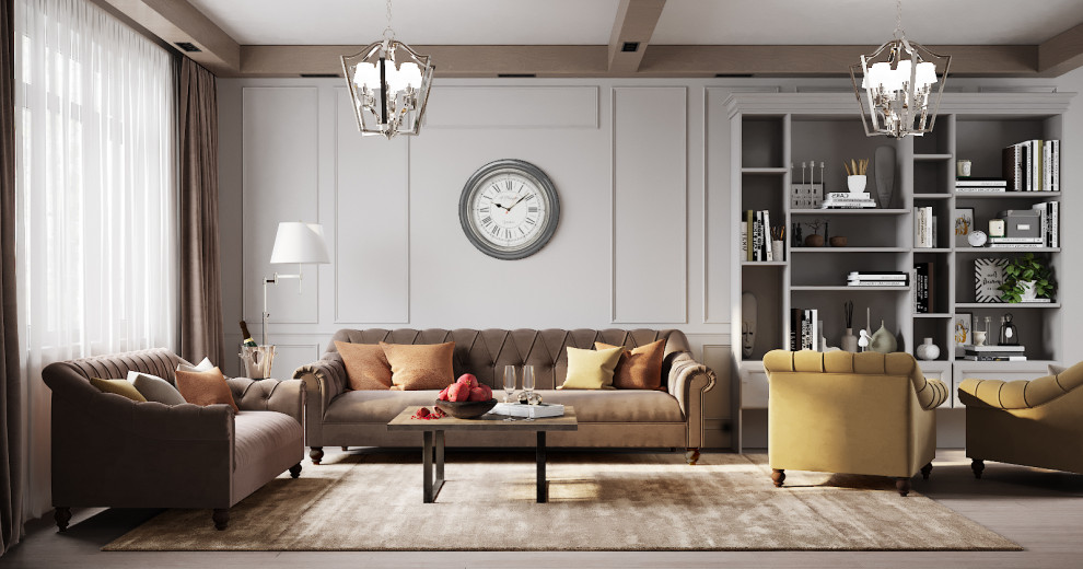 Гостиная для семьи из 3-х человек , 32 кв.м  г. Омск.