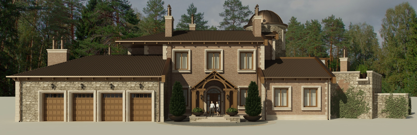 Обложка проекта: Дом в стиле шале