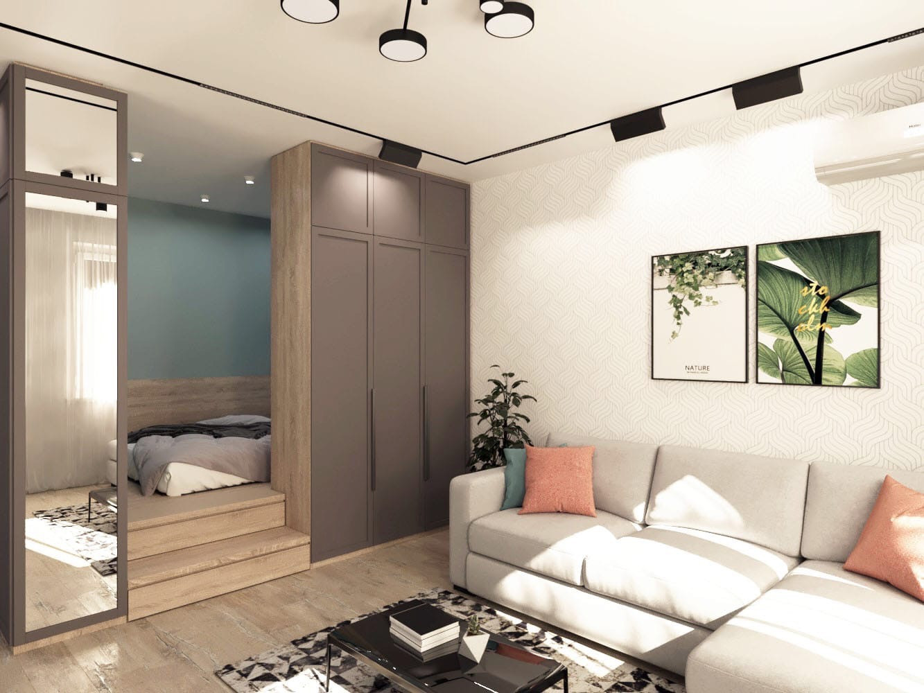 Дизайн-проект однокомнатной квартиры