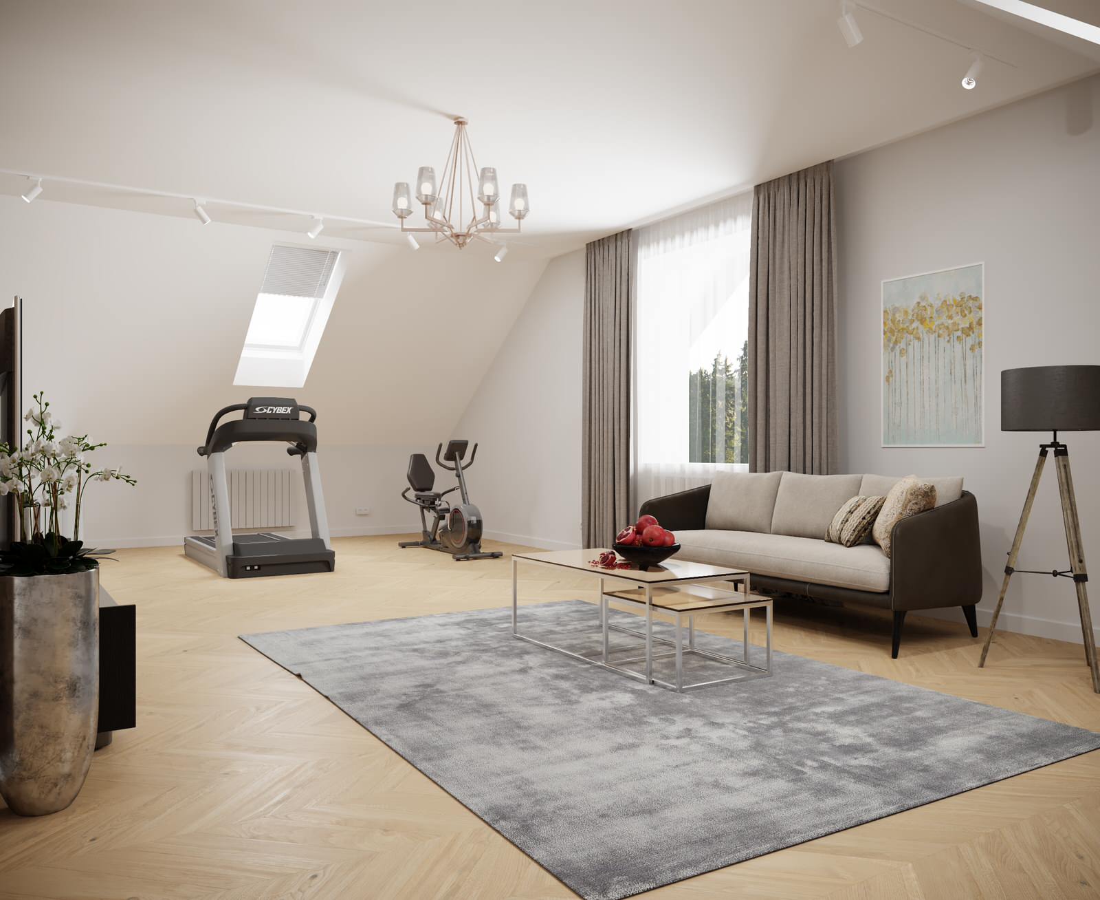 Интерьер частного дома, 500 кв.м.