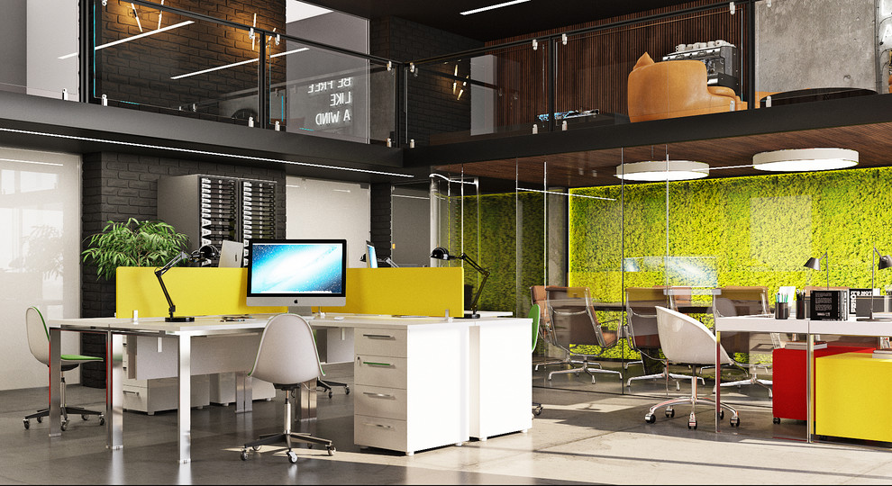 Лофтовый open space в офисном пространстве