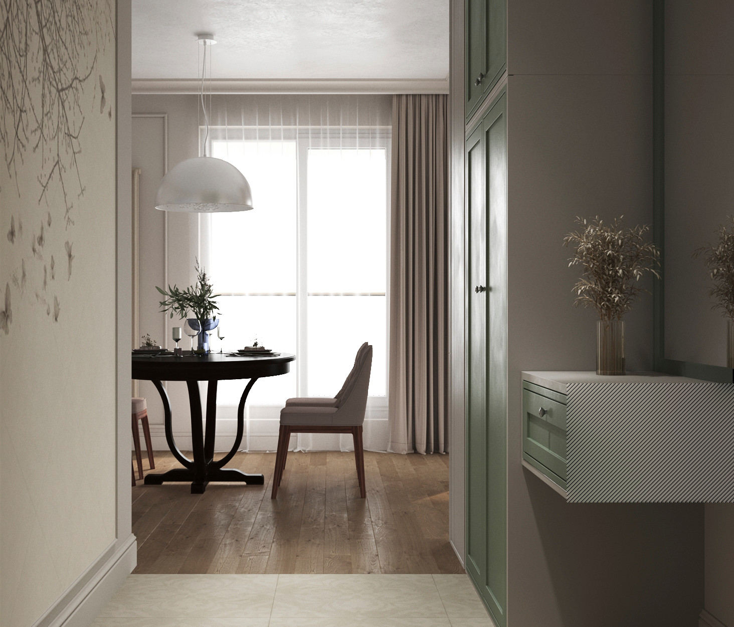 Обложка проекта: Современная классика ЖК Северный квартал 3к квартира