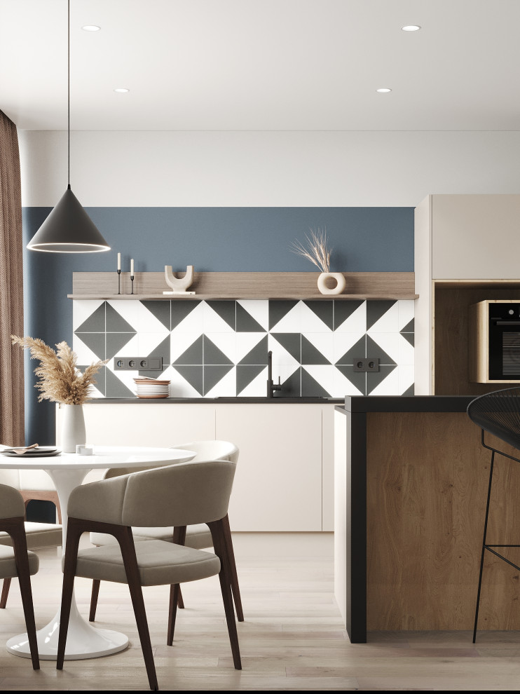 Квартира для молодой семьи с элементами сканди