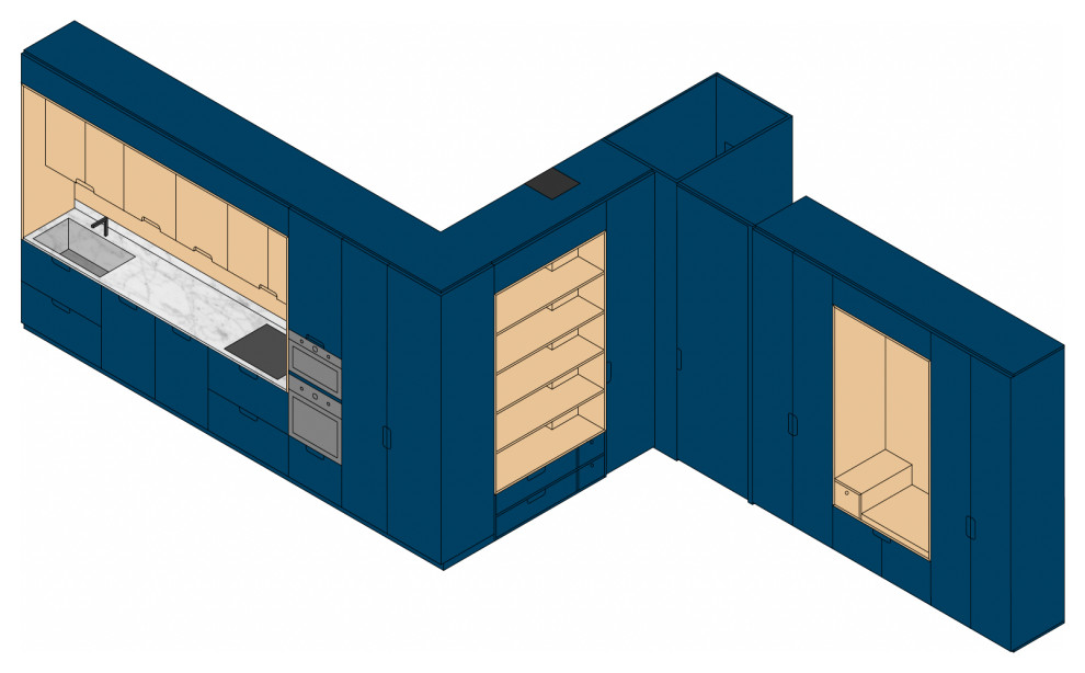 В закладки: 3 проекта со встроенными шкафами «во всю стену»