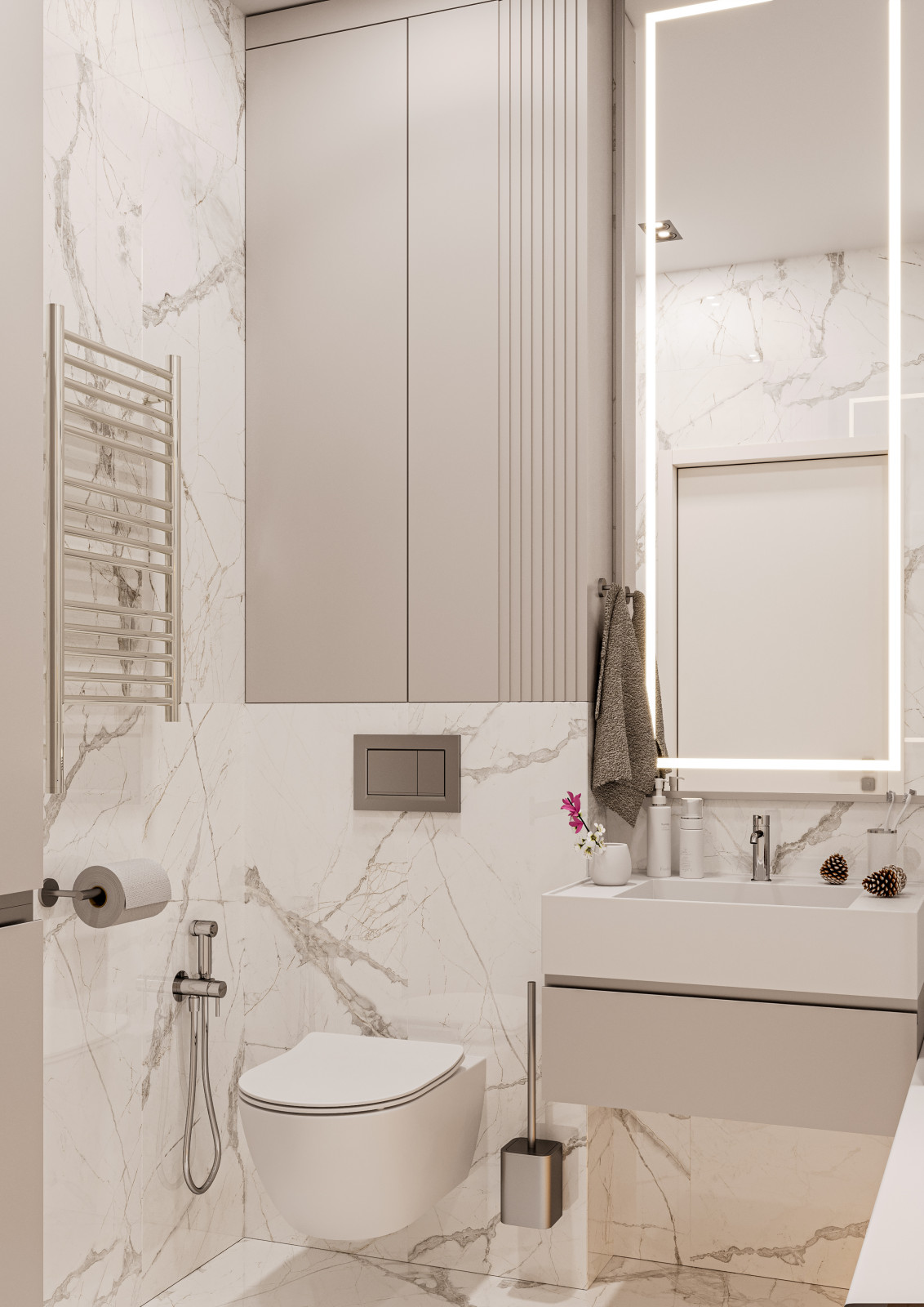 Дизайн проект интерьера  level Нагатинский