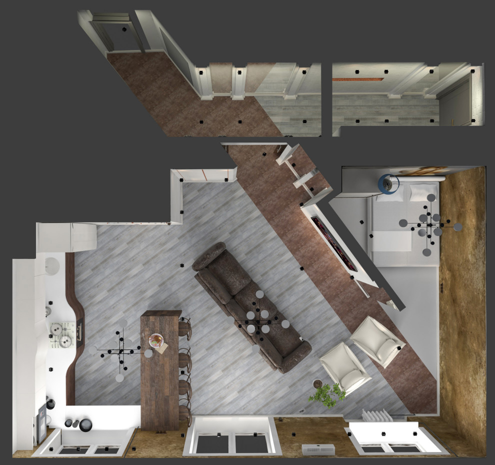 Обложка проекта: Интерьер квартиры в стиле LOFT