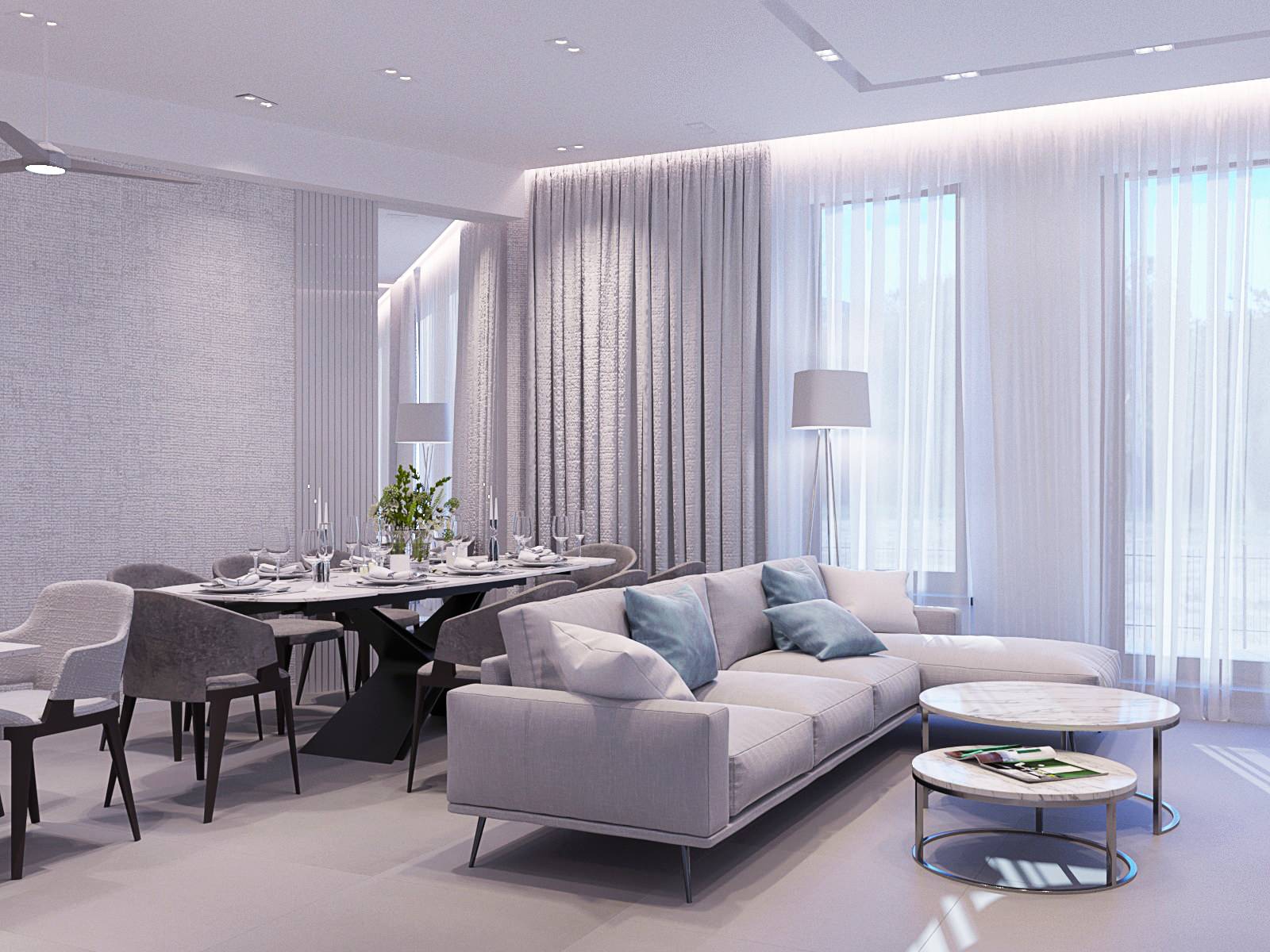 Обложка проекта: Квартира в ЖК Vander Park, 130 м2