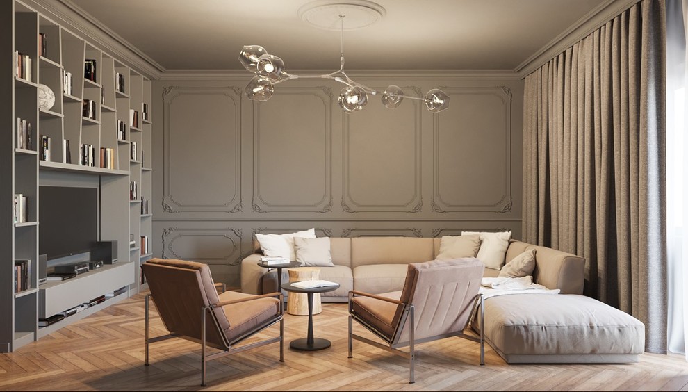 Квартира для холостяка. Около 100м2. Гостиная.