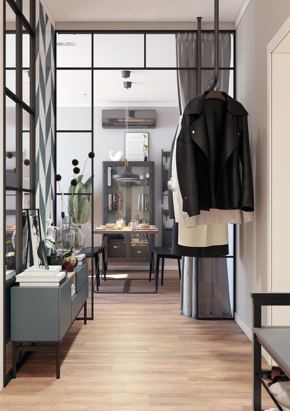 Двухкомнатная квартира в скандинавском стиле, Москва