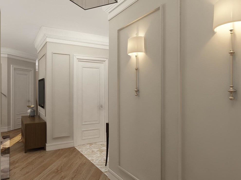 Квартира с белой спальней