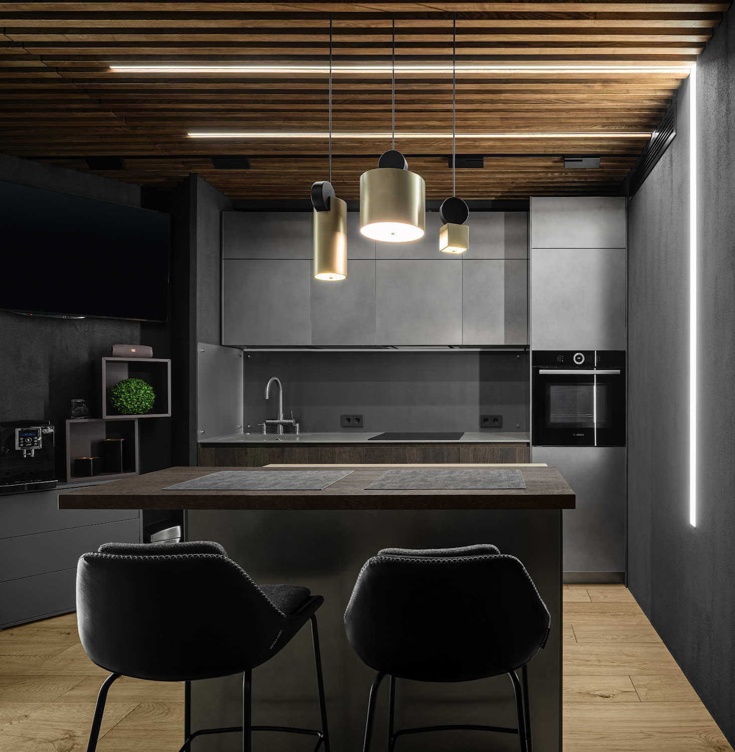 Black mood. Realization