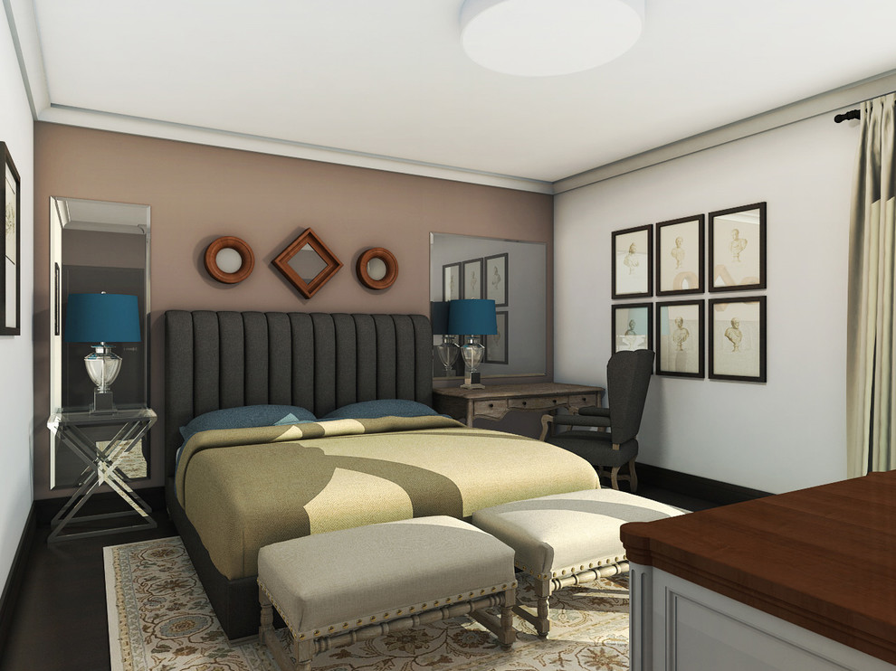 bedroom, lesnye polyany house