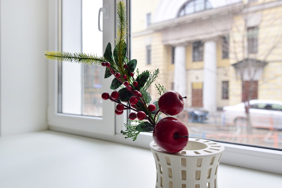 В гостях: Квартира для молодой семьи в лавандовых тонах