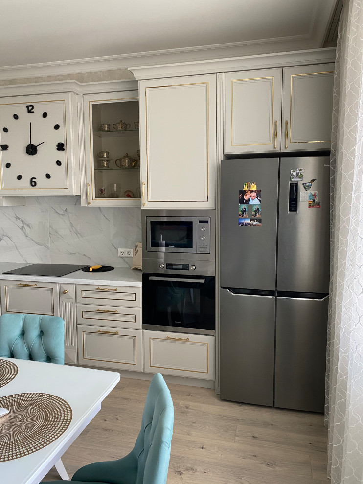 Кухня Аурелия. Латунь и матовая эмаль