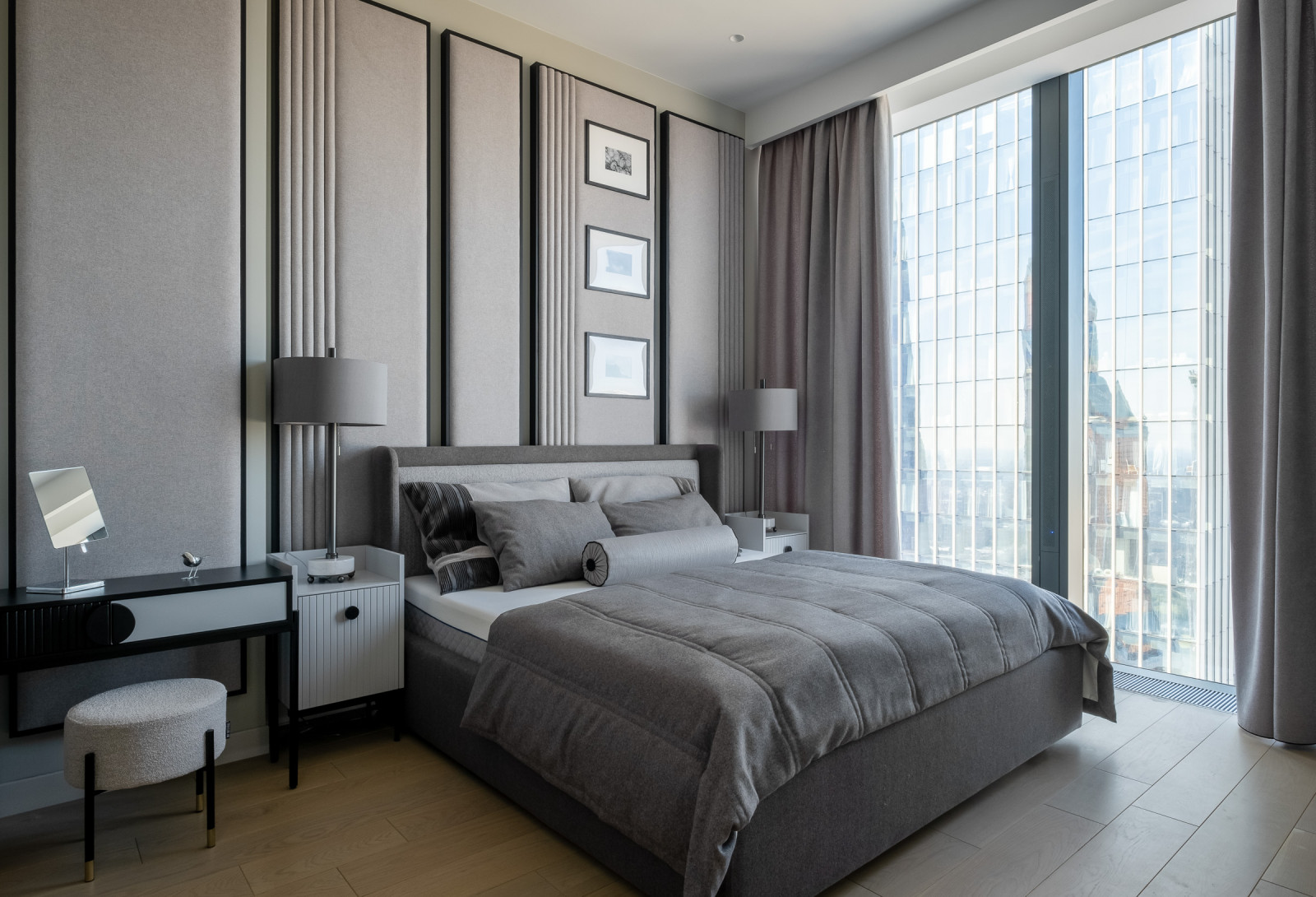 Дизайн интерьера апартаментов в Neva Towers, Москва-Сити (100 м2)