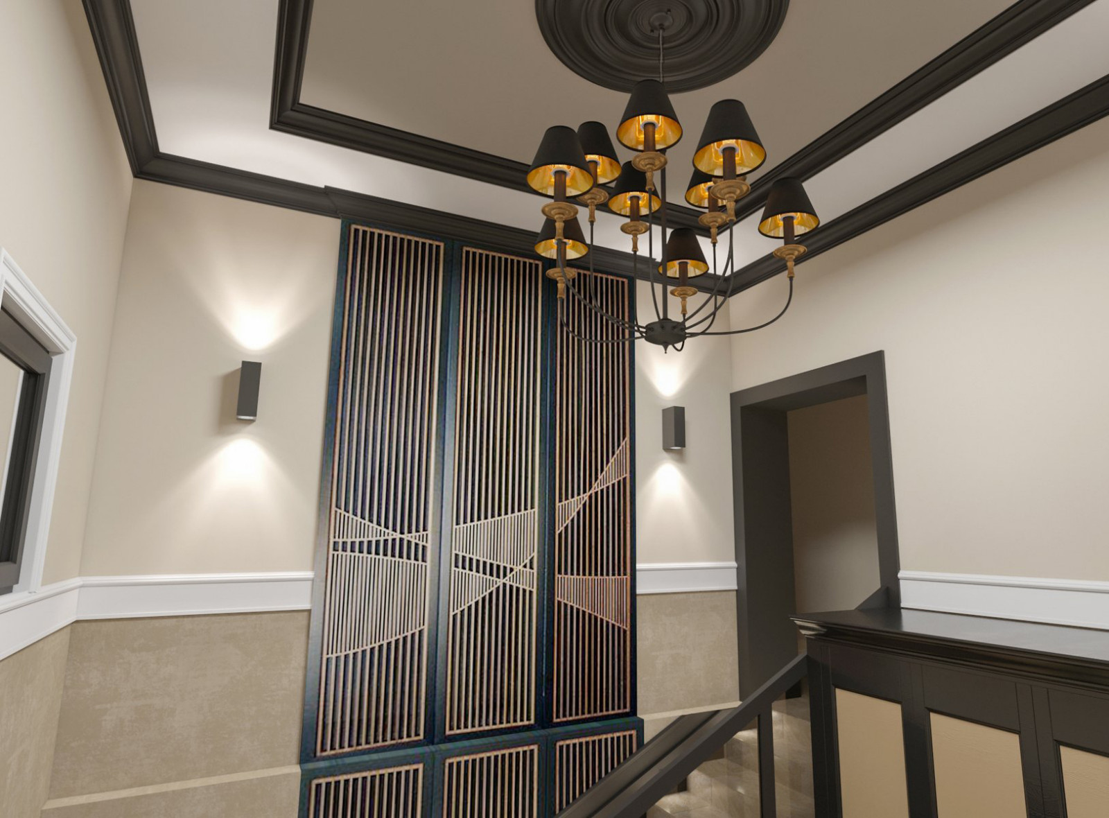 Коттедж классический + современный стиль