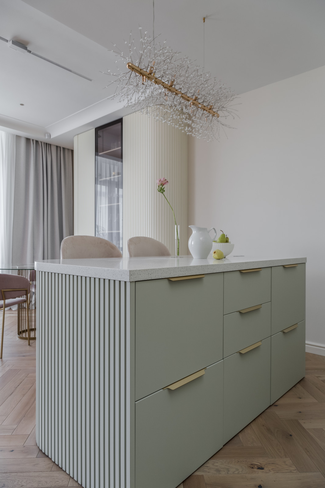 Квартира в мятных тонах