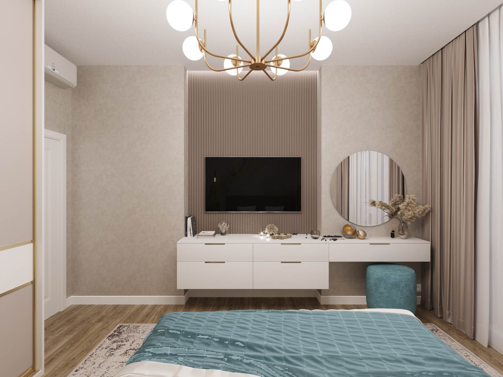 Дизайн интерьера спальни в современном стиле