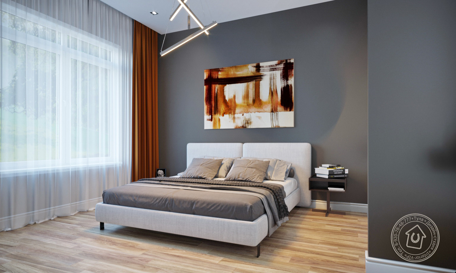 Обложка проекта: Современный дизайн спальни г.Тула
