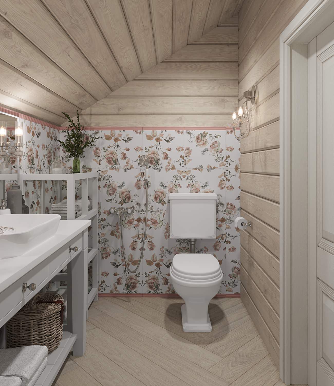 Дизайн интерьера срубного дома