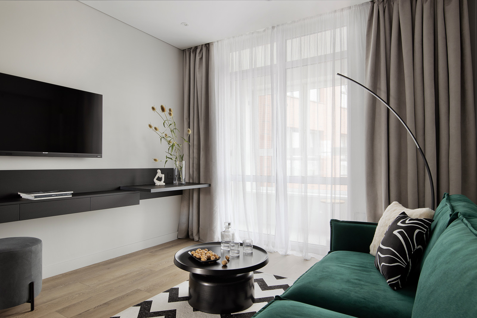 Реализованный дизайн-проекта квартиры под сдачу