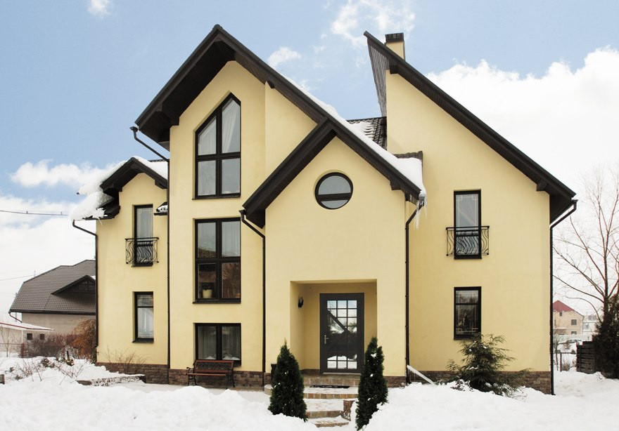 Обложка проекта: Загородный дом с фигурными окнами