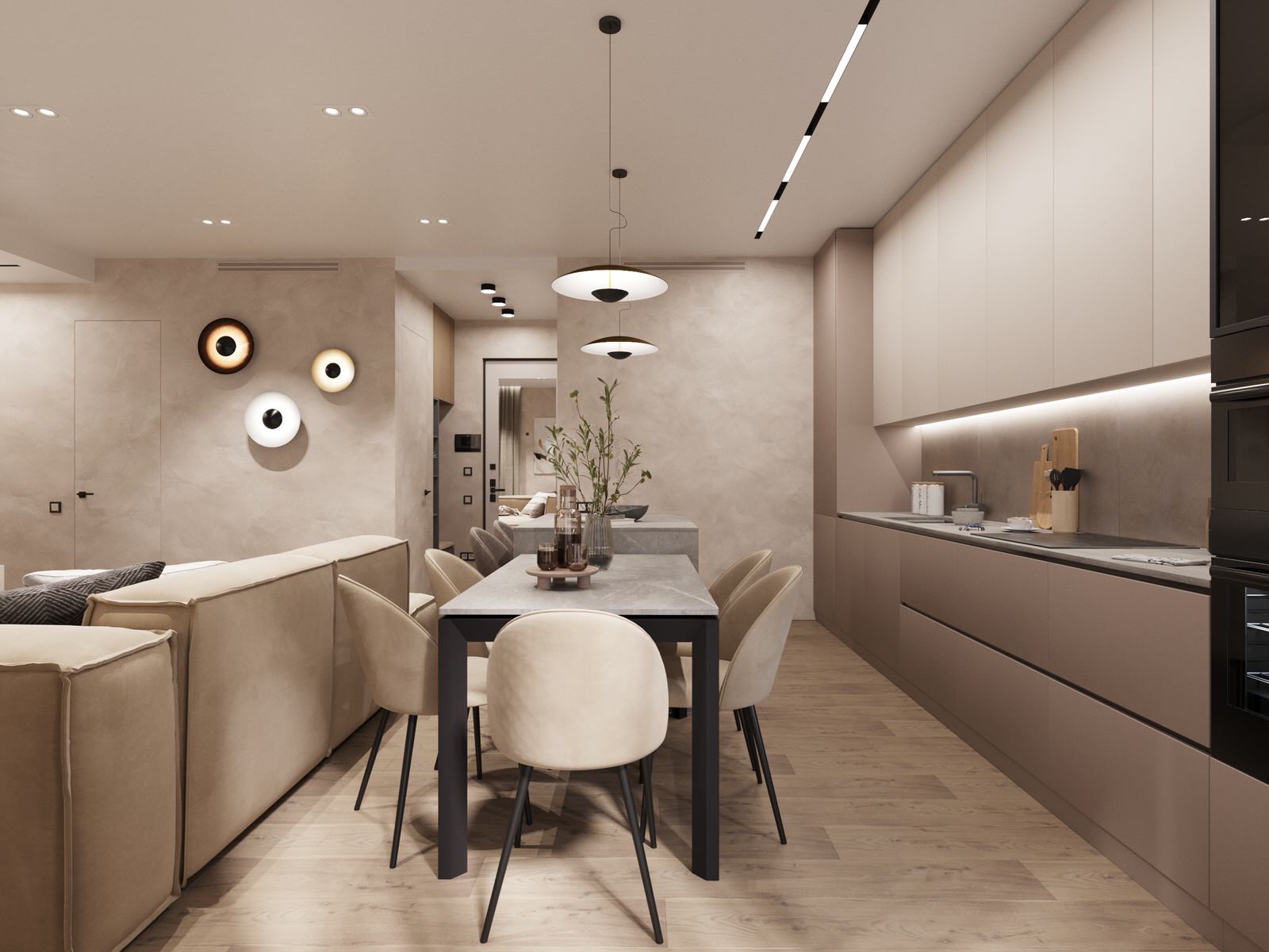 Дизайн-проект для 3-х комнатной квартиры в Москве