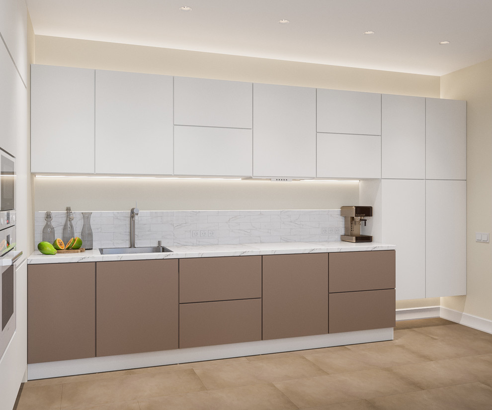 гостиная совмещенная с кухней